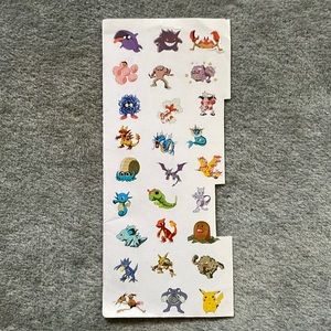 Pokémon original stickers